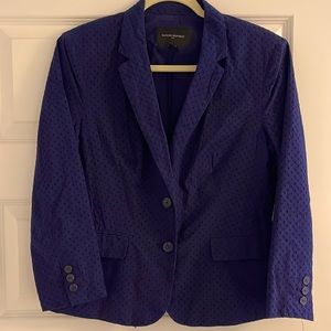Navy Banana Republic Eyelet blazer
